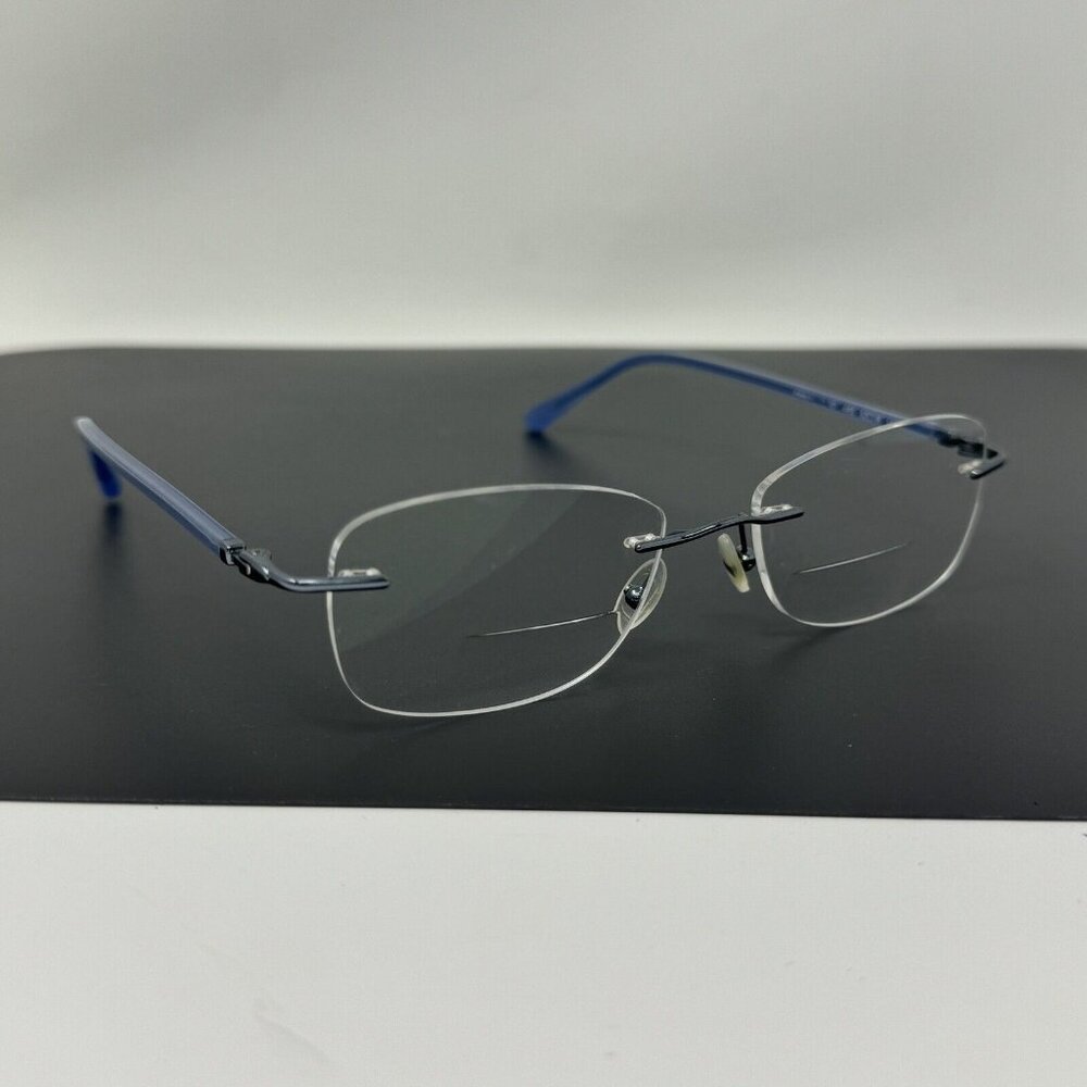 Airlock HARMONY 201 465 Eyeglasses AIRLOCK Silver Blue AIRLOCK 52 [] 18 140